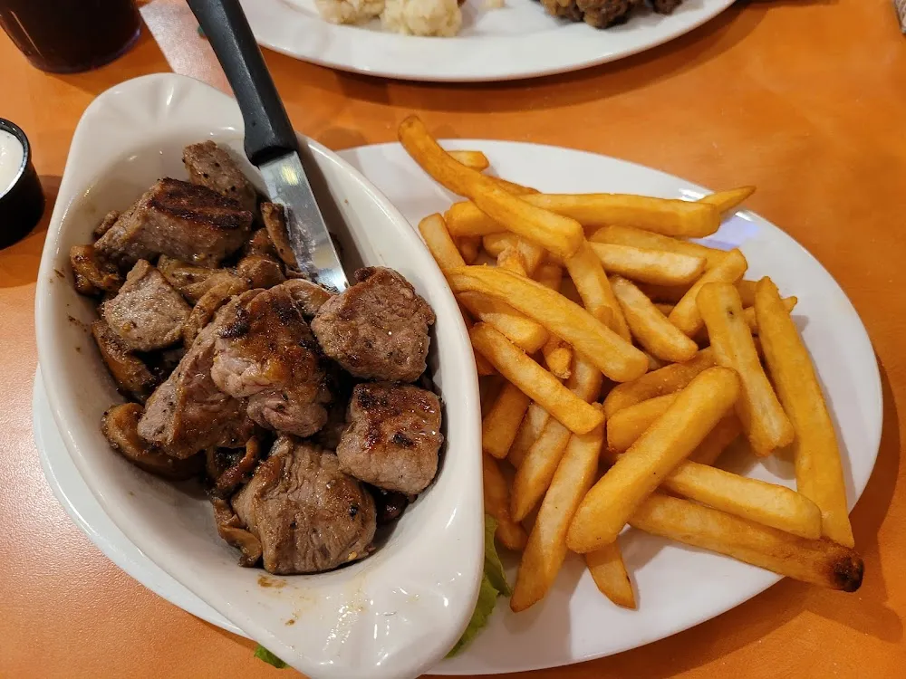 Sirloin Tips French Fries